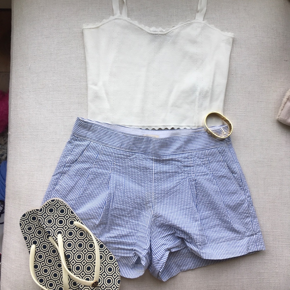 J Crew pleated front short